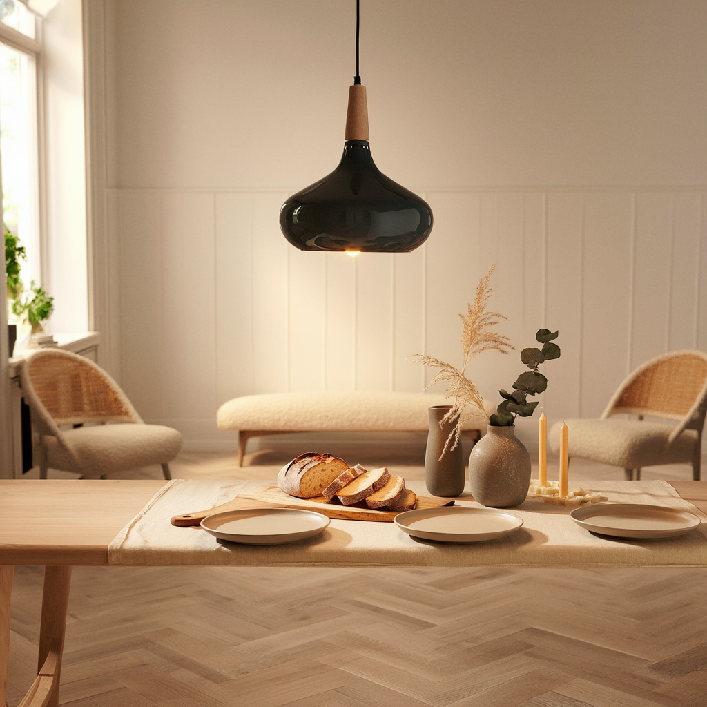 Grå Metallisk Droppformad Pendellampa – E27, Modern Takbelysning